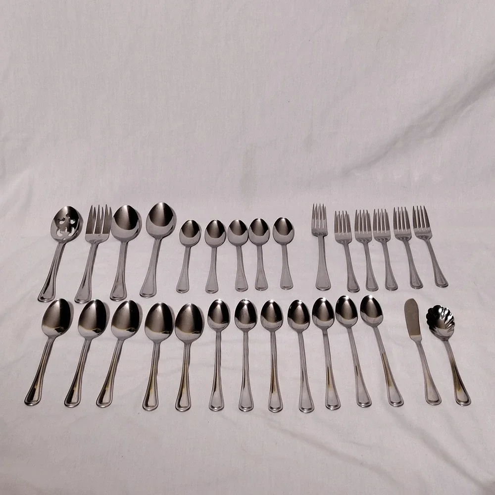 Oneida Tress Hollis Stainless Steel Flatware Set 29pc